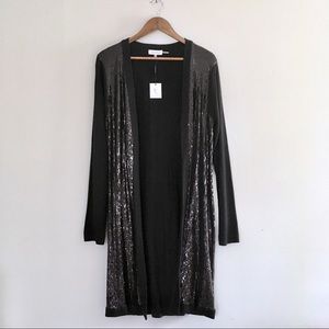 NWT Calvin Klein · Long Sequin Cardigan Sweater L